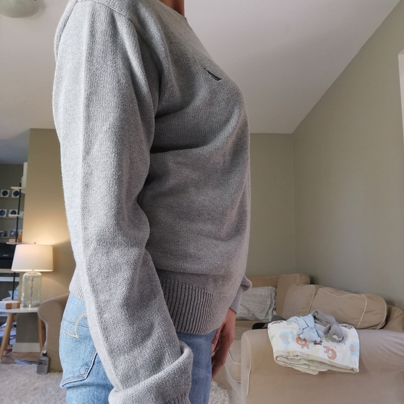 Nautica Grey 100% Cotton Sweater - Picture 9 of 10
